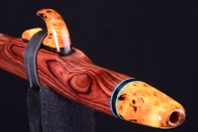 Brazilian Rosewood Native American Flute, Minor, High C-5, #H2K